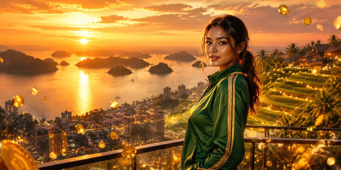 Suasana festival VIP dengan dekorasi meriah dan pengalaman premium di platform hiburan