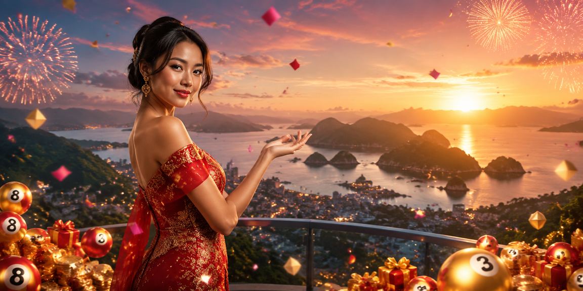 Festival malam dengan suasana penuh semangat dan antusiasme pengguna melihat hasil taruhan